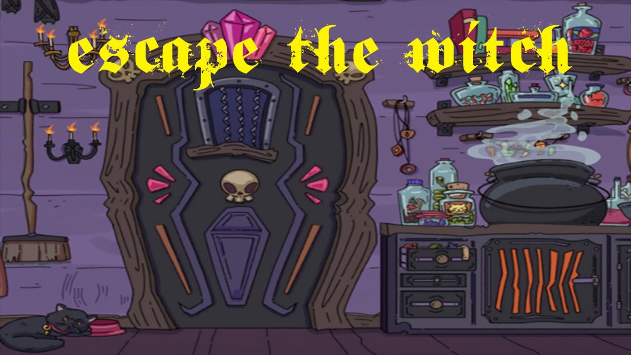 Escape The Witch Playthrough Escape Room Puzzle Game Youtube