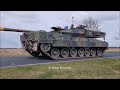 leopard 2 a7v puma dingo fuchs und logistik konvoi bei arneburg