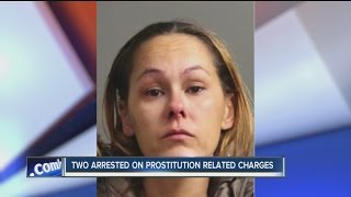Two arrested in Clarence on prostitution charges