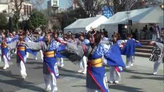 帯屋町筋　2012/3/11　土佐のおきゃく春の舞　中央公園演舞