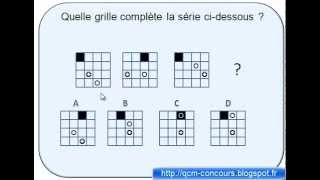 Tests psychotechnique grille 3