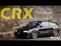 HONDA CRX POV DRIVE  | SL Chop Shop |