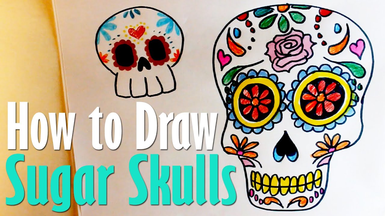 Sugar Skull Drawing Step By Step - Casie Garvin