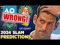 What I Got Wrong : 2024 Grand Slam Predictions