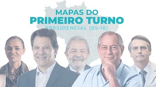 COMO OS ESTADOS VOTARAM EM CADA 1º TURNO DAS ELEIÇÕES PRESIDENCIAIS (1989-2018)