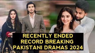 Top 13 Recently Ended Record Breaking Pakistani Dramas 2024