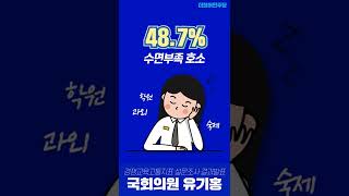 학생에게 학교란? 경쟁교육고통지표 설문조사 결과 발표 #shorts