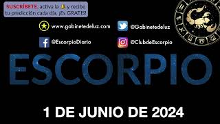 Horóscopo Diario - Escorpio - 1 de Junio de 2024.