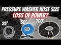 Does HOSE SIZE affect PRESSURE WASHER Performance | Power Washing | Best Hose Size | PSI and GPM