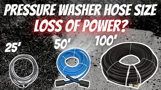 Does HOSE SIZE affect PRESSURE WASHER Performance | Power Washing | Best Hose Size | PSI and GPM