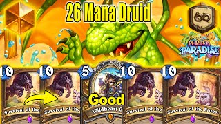 NEW 26 Mana Druid 12.0 Deck Is CRAZY Strong To Play Every Day At Perils in Paradise | Hearthstone