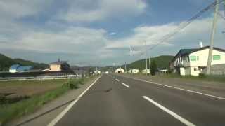 Biei town drive1080p from Tenninkyo onsen（Prefectural Road Route213）,Japan  Hokkaido