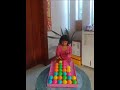 Little kid play puzzle sort ball game challenge