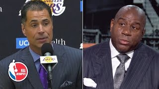Rob Pelinka was saddened by Magic Johnson's First Take comments | NBA Press Conf