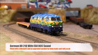 Roco German BR 218 418-2 ‘Touristik’ With ESU Sound And A Speaker Upgrade