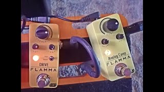 FLAMMA FC07 DRIVE AND FC21 COMPRESSOR DEMO WITH EPIPHONE LP STANDARD