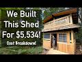 Under $6K Shed Build! DIY Japanese Shed Cost Breakdown