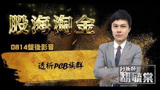 胡毓棠 股海淘金【透析PCB族群】影音分析 2018/08/14