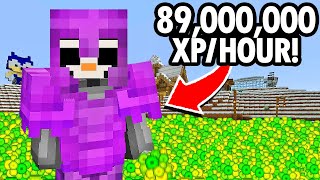I Built the World's Fastest XP Farm in Minecraft Hardcore
