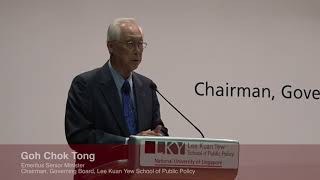 LKYSPP 13th Anniversary Dialogue with Emeritus Senior Minister Goh Chok Tong