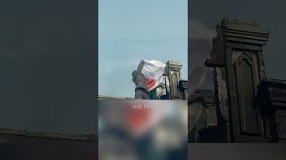 A soldier captured the enemy’s flag and used it to deceive them into providing supplies!