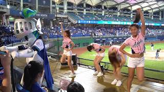 【黑鼠】20200812 富邦悍將 Fubon Guardians Fubon Angels 中場熱舞 想看Frankie一起跳