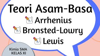 Acid Base Theory (Arrhenius, Bronsted Lowry, Lewis)