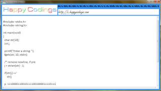 Check string length and set string end c code example