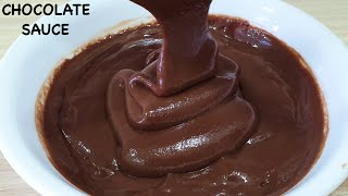 Homemade Chocolate Sauce With Cocoa Powder मार्किट जैसा चॉकलेट सॉस 5 मिनट में | Chocolate Syrup