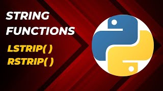 lstrip rstrip String Function in Python (Hindi) | | Python Tutorial in Hindi | String in Python