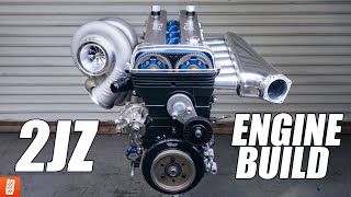 +1,000HP 2JZ-GTE Engine Build -  Start to Finish [4K]