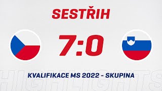 Kvalifikace na MS 2022: Česko - Slovinsko 7:0 (24. 5. 2022)