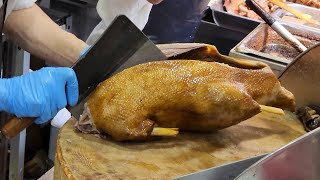 Master chop#MarinatedGoose #Duck #chicken #GooseLiver #PigEars #intestines #HongkongStreetFood #asmr