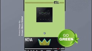 Crown Micro Nova 8.2 KW Hybrid Inverter double PV  #crown #inverter #