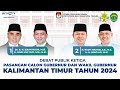 DEBAT PUBLIK KETIGA PASANGAN CALON GUBERNUR DAN WAKIL GUBERNUR KALIMANTAN TIMUR TAHUN 2024