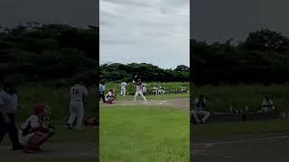 24.09.29 清水クラブVS吉原ファイターズ　死球   #野球 #死球 #甲子園 #プロ野球 #男子ソフトボール #高校野球 #softball #ホームラン