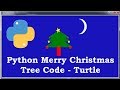 Python Merry Christmas Tree Code With Turtle Graphic | Python Tutorial