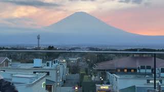 天青色的富士山#夕阳西下落日余晖 #一起看日落 #治愈系风景