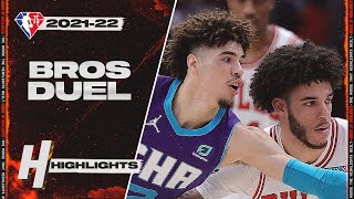 LaMelo vs Lonzo BALL BROTHERS DUEL  Highlights 🔥 Hornets vs Bulls