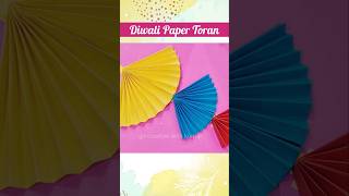 Very Easy Paper toran making #Diwali #diwalidecoration #shorts #short #diwalicraft #papercraft #diy