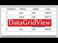 How to Display Database Table in C# Datagridview