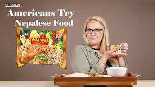 Americans Try Nepali Food - Wai Wai / वाई वाई - DOKO TV