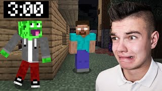 Spotkałem HEROBRINE O 3:00 W NOCY w Minecraft!