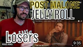 METALHEAD REACTS| Post Malone - Losers (Lyric Video) ft. Jelly Roll