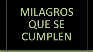 1 Milagros que se cumplen. Tucker Williams Thomas