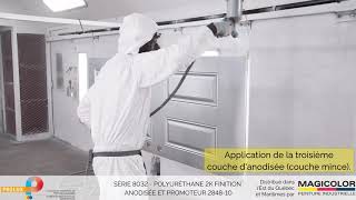 PROLUX SÉRIE 8032 POLYURÉTHANE FINITION ANODISÉE ET PROMOTEUR 2848-10 (PORTE)