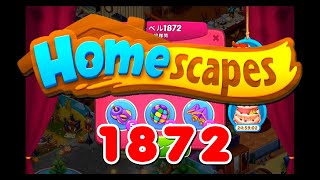 ホームスケイプス LEVEL 1872  Homescapes Level 1872 No Booster  No coin 攻略（超難問）