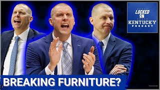 Was Mark Pope BREAKING FURNITURE in frustration during a Kentucky basketball loss?