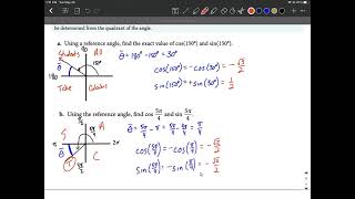 Use Reference Angles to Evaluate Trig Functions