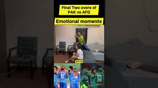 Emotional Final over reaction of PAK vs AFG || Pakistan win || Asia Cup 2022